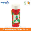 Wholesale wine paper tube packaging with curled edges